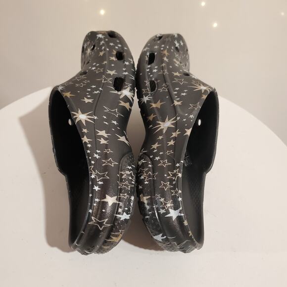 Crocs Freesail Stars Gold Silver Slip-On Mules Clog Sandals Womens 5 Celestial - Picture 6 of 9